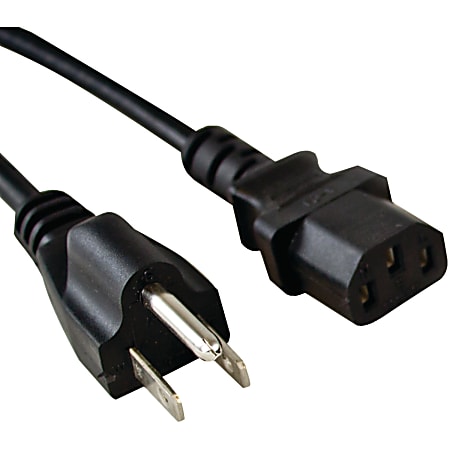 Vericom 3-Prong C13 Cord, 4’, Black, XPS04-00942