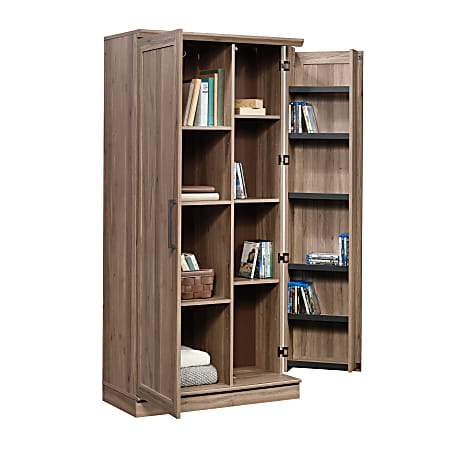 Sauder HomePlus Storage Cabinet 12 Shelves Salt Oak - Office Depot