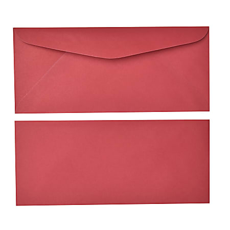 Gartner Studios® #10 Holiday Envelopes, Gummed Seal, Red, Pack Of 40 Envelopes