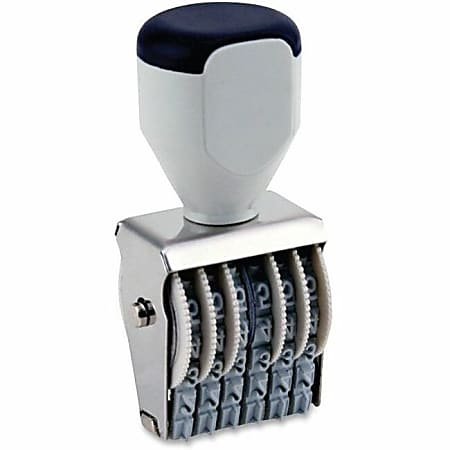 QWIKMARK Rubber Number Stamps - Number Stamp - 8 Bands - Steel - 1 Each