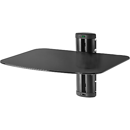Peerless-AV ESHV20 Mounting Shelf for A/V Equipment - Black - Height Adjustable - 30 lb Load Capacity - 1