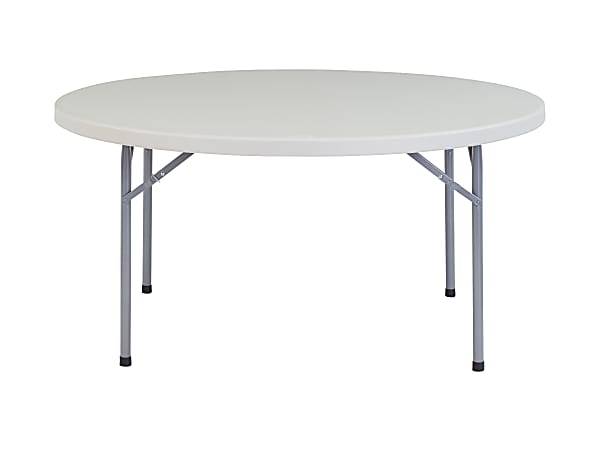 National Public Seating Blow-Molded Folding Table, Round,