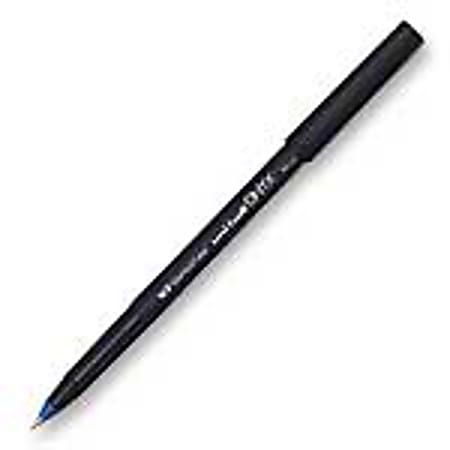 uni-ball® Onyx® Rollerball Pen, Extra Fine Point, 0.5 mm, Black Barrel, Blue Ink