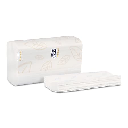 Tork® Premium Soft Xpress® 3-Panel Multi-Fold 1-Ply Paper Towels, 135 Sheets Per Pack, Case Of 16 Packs
