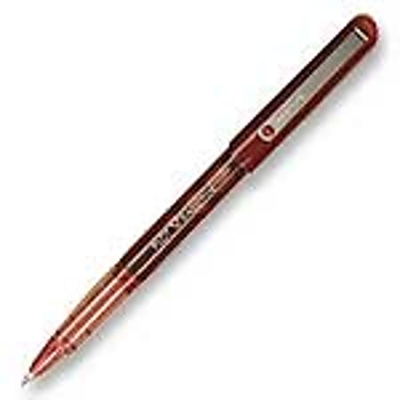 Pilot® V-Ball™ Liquid Ink Rollerball Pen, Fine Point, 0.7 mm, Red Barrel, Red Ink
