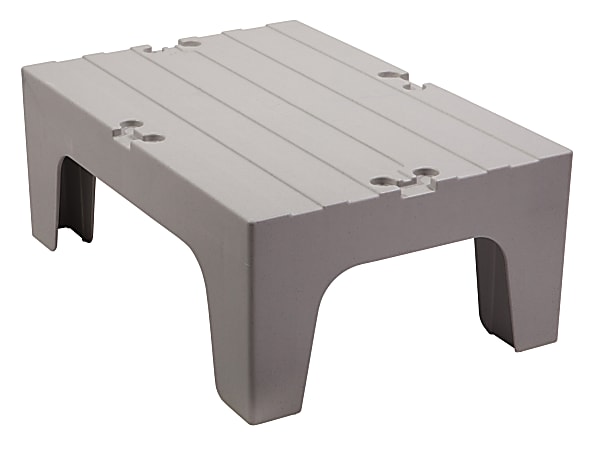 Cambro Solid Dunnage Rack, 12"H x 21"W x 30"D, Speckled Gray