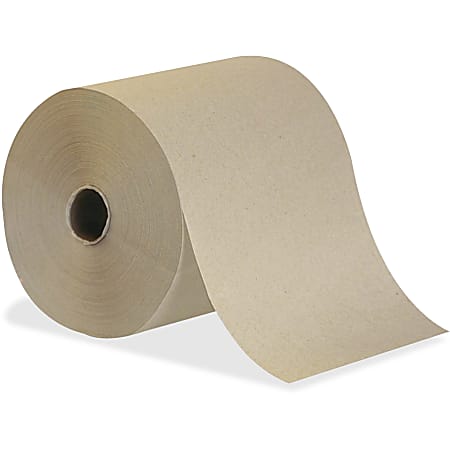 Envision Hardwound Brown Roll Paper Towels - 1 Ply - 7.88" x 625 ft - 1.63" Roll Diameter - Brown - Fiber - Absorbent, Embossed, Soft - For Washroom, Public Facilities, Office Building, Food Service, Lodging, Hospital - 12 / Carton