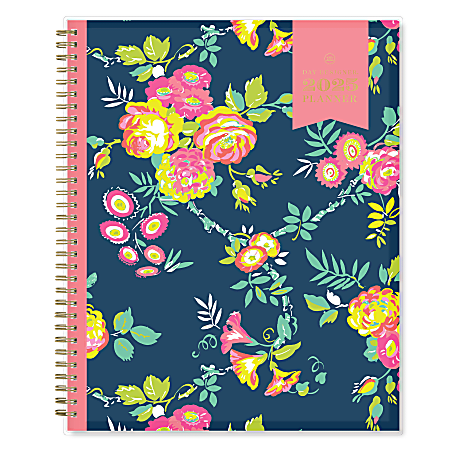 2025 Day Designer Weekly/Monthly Planning Calendar, 8-1/2” x 11”, Peyton Navy, January 2025 To December 2025