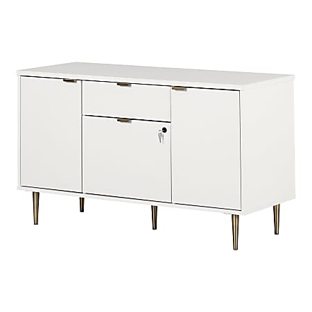 South Shore Koryn 48"W Credenza, Pure White