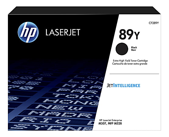 HP 89Y Black Extra-High Yield Toner Cartridge, CF289Y