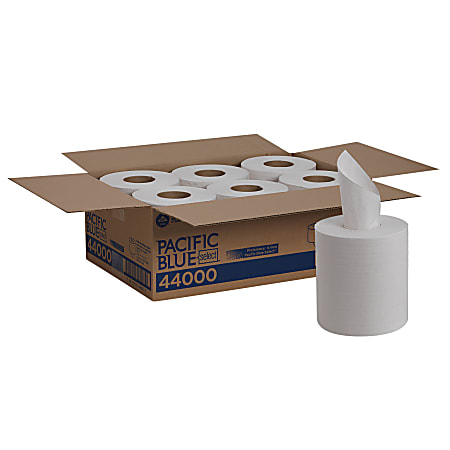 Pacific Blue Select™ by GP PRO 2-Ply Center-Pull Paper Towels, 520 Sheets Per Roll, Pack Of 6 Rolls