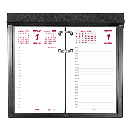 2024 brownline daily calendar refill 6 x 3 12 january to december 2024 c2r  - office depot
