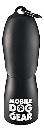 Mobile Dog Gear 25 Oz Stainless Steel Water Bottle, Black