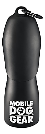 Overland Mobile Dog Gear 25 Oz Stainless Steel Water Bottle, Black