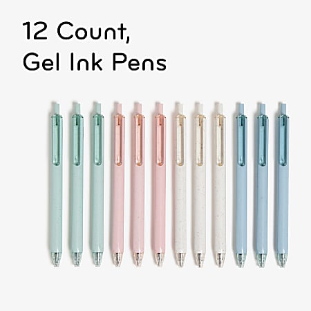 U Brands 4ct Gel Ink Pens - Pastel Speckle : Target