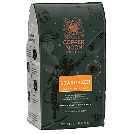Copper Moon Whole Bean Coffee, Stargazer Blend, 2 Lb Bag