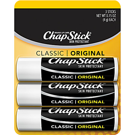 ChapStick Classic Lip Balms, Original, 0.15 Oz, Pack