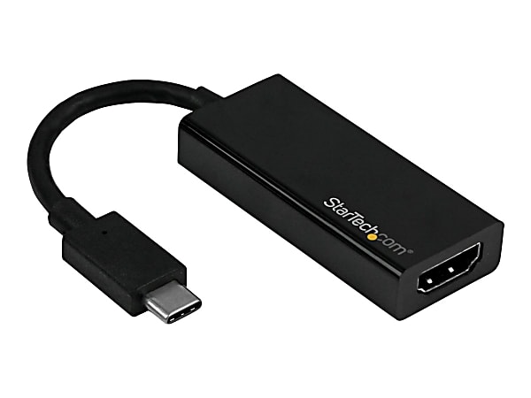 StarTech.com USB-C to HDMI Adapter - USB Type-C to HDMI Converter - 4K 60Hz - External video adapter - USB-C - HDMI - black -  - CDP2HD4K60