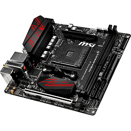 MSI B450I GAMING PLUS AC Desktop Motherboard AMD B450