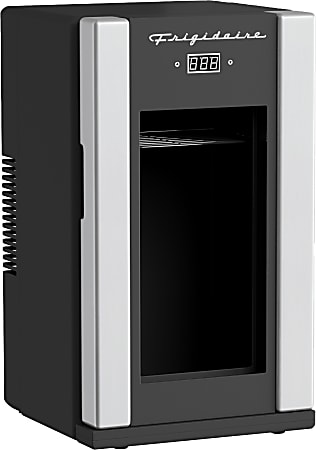Frigidaire 0.4 Cu. Ft. Retro Beverage Fridge With Temperature Control, Silver