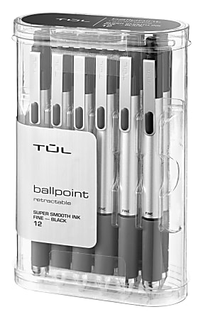 TUL Fine Liner Felt Tip Pen Ultra Fine 0.4 mm Silver Barrel Assorted Ink  Colors Pack Of 12 Pens - Office Depot