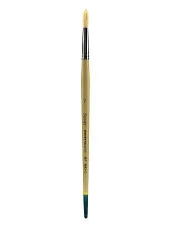 Robert Simmons Signet Paint Brush 40R, Size 7, Round Bristle, Tan