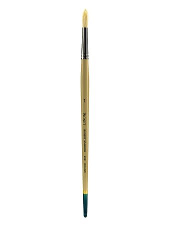 Robert Simmons Signet Paint Brush 40R, Size 7, Round Bristle, Tan