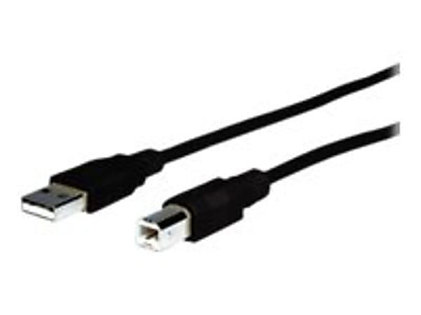 Comprehensive USB 2.0 A Male To B Male Cable 15ft. - 15 ft USB Data Transfer Cable - First End: 1 x Type A Male USB - Second End: 1 x Type B Male USB - 480 Mbit/s - 28 AWG - Black