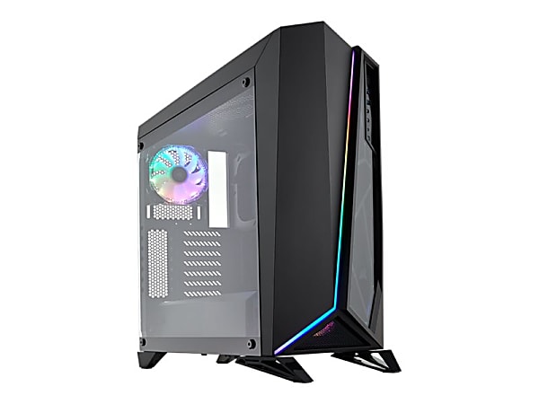 CORSAIR Carbide Series SPEC-OMEGA - Tower - ATX - windowed side panel (tempered glass) - no power supply (ATX) - black - USB/Audio