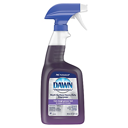 Dawn® Professional Multi-Surface Heavy-Duty Degreaser, Spray, 32 Fl Oz, Purple, Case Of 6 Bottles