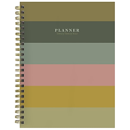 TF Publishing Medium Weekly/Monthly Planner, 6-1/2" x 8", Colors of the Season, January to December 2024