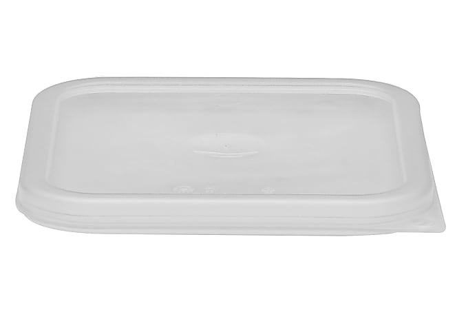 Cambro Seal Covers For 2-4 Qt Camwear CamSquare Containers, Translucent, Pack Of 6 Covers