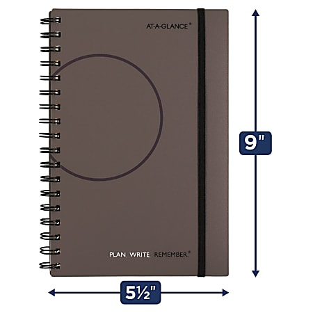 AT-A-GLANCE® Plan. Write. Remember. Undated Planning Notebook With ...