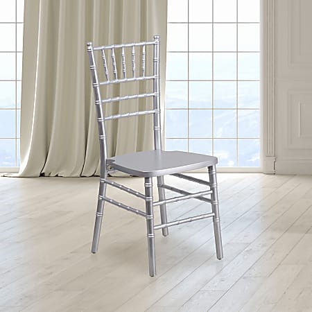 Flash Furniture HERCULES Series Chiavari Chair, Silver