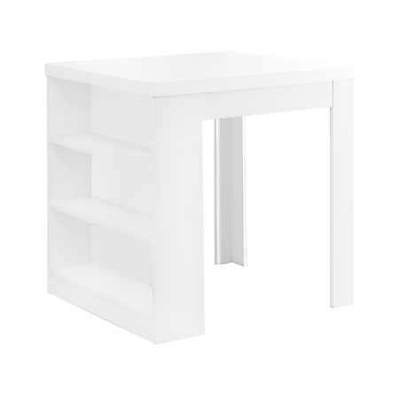 Monarch Specialties Anabel Dining Table, 30"H x 35-1/2"W x 31-1/2"D, White