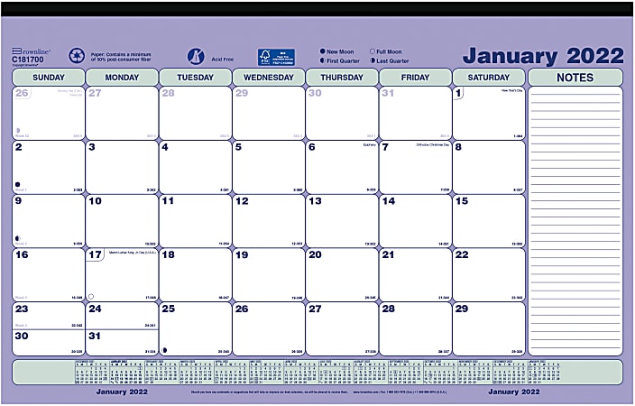 Brownline® Monthly Desk Calendar, 17-3/4" x 10-7/8", January To December 2023, C181700A
