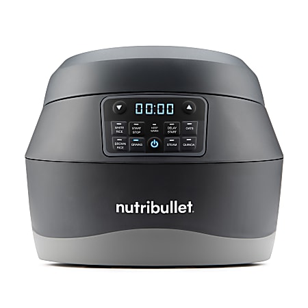 Nutribullet 2.5-Quart EveryGrain Cooker, 8-5/8”H x 10-5/8”W x 11-7/16”D, Black