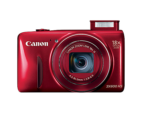 Canon PowerShot SX600 HS 16.0 Megapixel Digital Camera Red