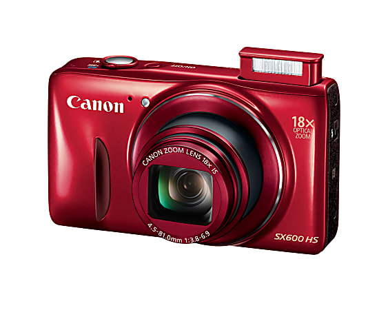 Canon PowerShot SX600 HS 16.0 Megapixel Digital Camera Red