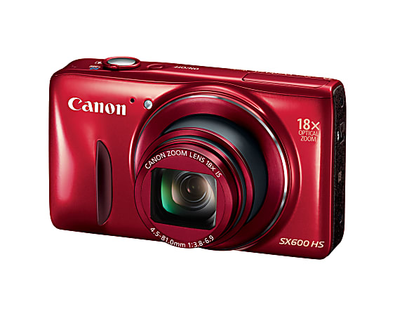 Canon PowerShot SX600 HS 16.0 Megapixel Digital Camera Red