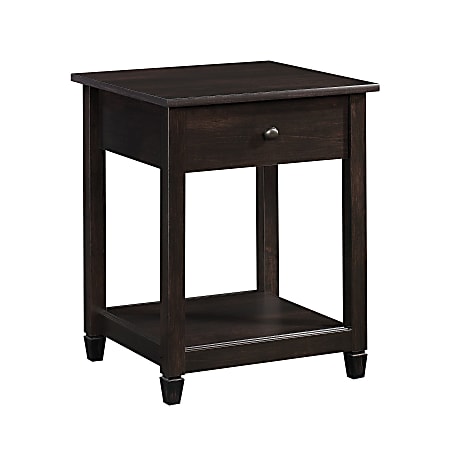 Sauder® Edge Water Side Table, 24-1/2"H x 19-1/2"W x 18-1/2"D, Estate Black