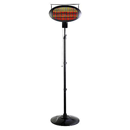 Optimus 1500-Watt Outdoor Floorstanding Infrared Patio Heater With Remote, 20" x 10"