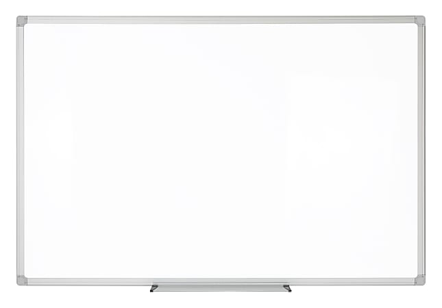 WorkPro™ Porcelain Magnetic Dry-Erase Whiteboard, 24" x 36", Aluminum Frame With Silver Finish