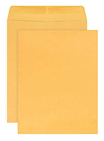 Office Depot® Brand 10" x 13" Manila Catalog Envelopes, Gummed Seal, Brown Kraft, Box Of 100