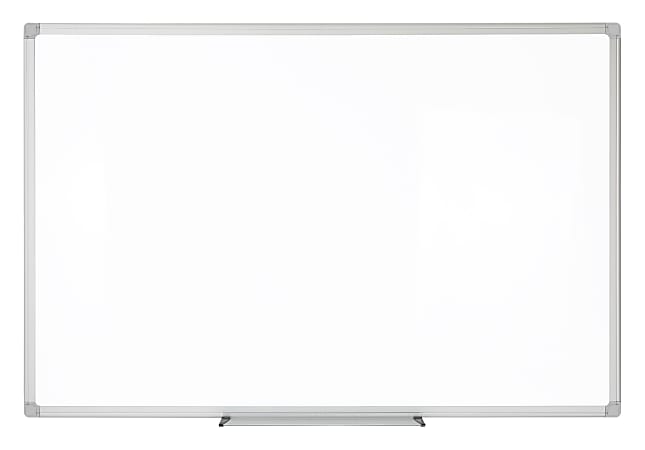 WorkPro™ Porcelain Magnetic Dry-Erase Whiteboard, 36" x 48", Aluminum Frame With Silver Finish