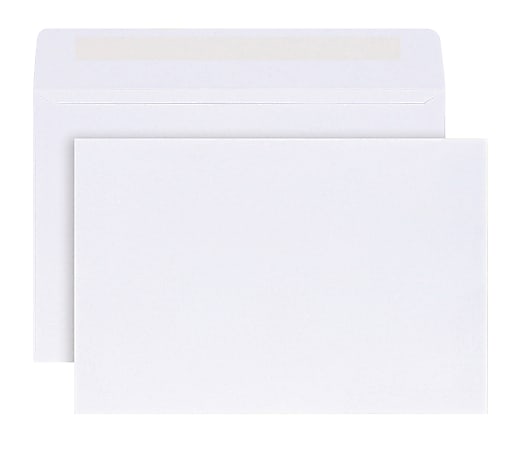 Office Depot® Brand 6" x 9" Catalog Envelopes, Booklet, Gummed Seal, White, Box Of 100