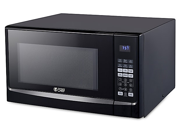 Commercial Chef 1.4 Cu. Ft. Counter-Top Microwave, Black