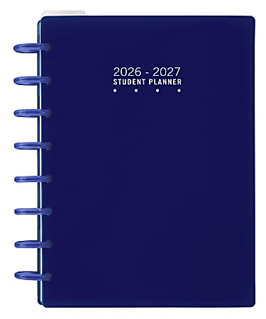 2026-2027 TUL® Discbound Weekly/Monthly Student Planner, Junior Size, Blue, July To June