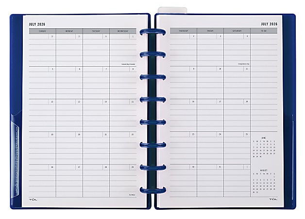 2026 2027 TUL Discbound WeeklyMonthly Student Planner Junior Size