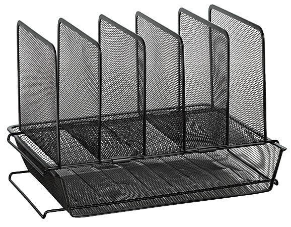 OfficeMax® Brand Mesh Stacking Desk Sorter, Black